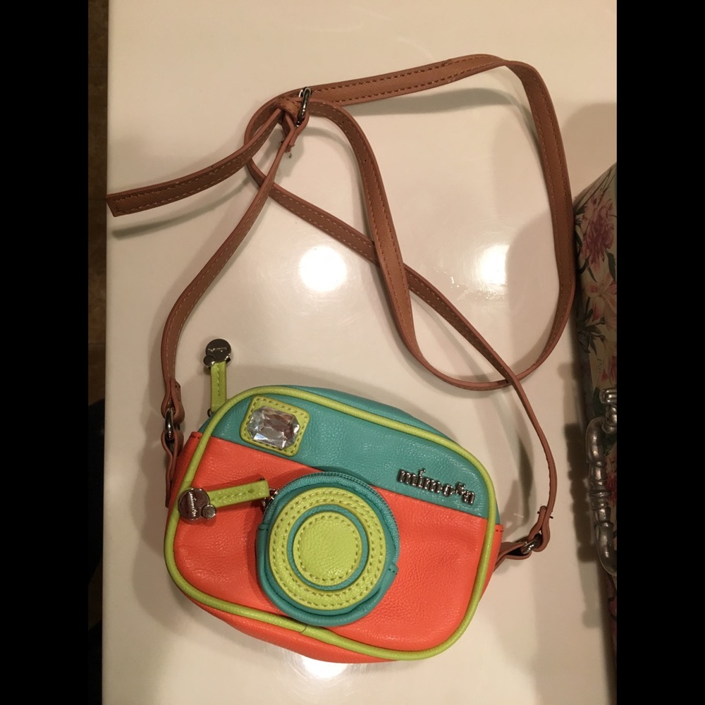 Mini camera cross body bag